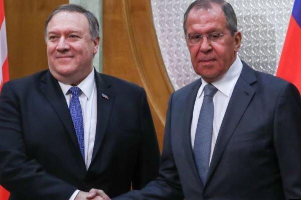لاوروف و پمپئو درباره ایران گفتگو کردند لاوروف و پمپئو درباره ایران مصاحبه کردند
